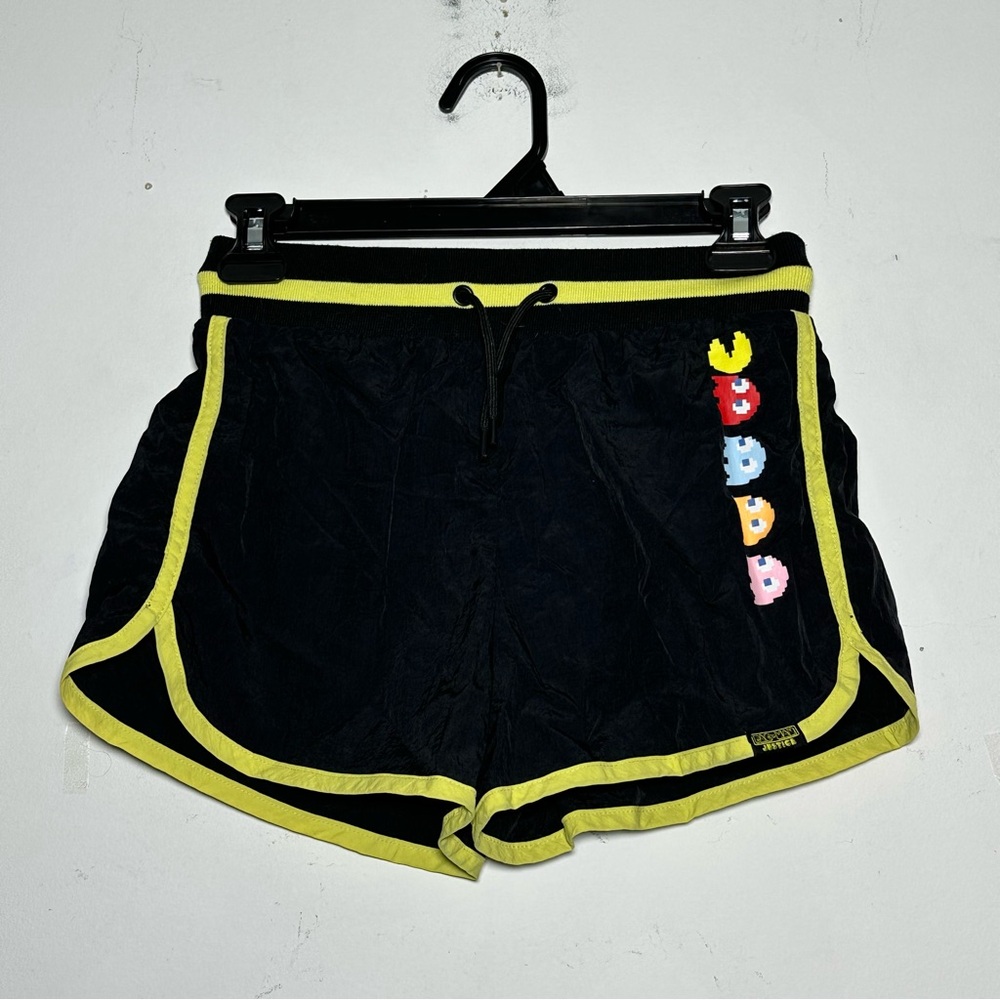 Kids Black Shorts‎ with Yellow Trim